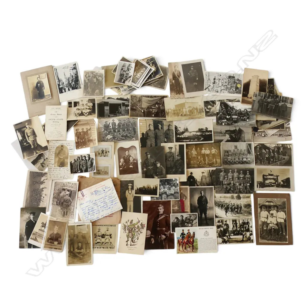 LG COLLECTION WAR PHOTOGRAPHS & POSTCARDS: 'Tea Time. Trentham Camp' + 'Kiwis 1914-1918 photo taken Back Theatre Royal Image 1++